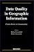 Book Data Quality in Geographic Information