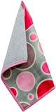 Toddy Gear Bubbaloo 5 x 7 Inch Premium Microfiber Smart Cloth, for iPad and Touch Screen Cleaning - Retail Packaging - Pink/Gray, 15X7B1208