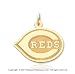 14k Yellow Gold Cincinnati Reds Carved Logo Pendant