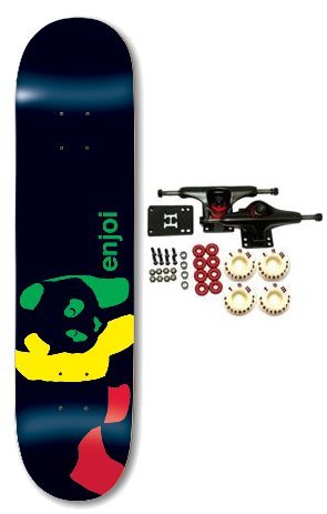 ENJOI Skateboards RASTA PANDA Complete Skateboard NEW!