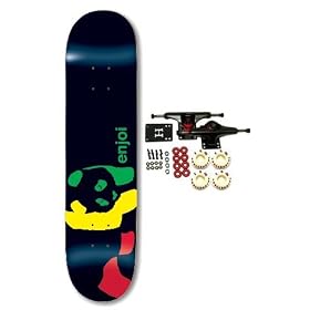 ENJOI Skateboards RASTA PANDA Complete Skateboard NEW! by 