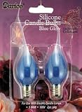 Review Darice  / Pack of 2 Blue Glow Silicone Electric Candle Lamp Replacement Bulbs #6201-73