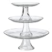 Tiered Pedestal Serving Plates - Set of 3