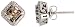 14k White Gold Diamond Square Stud Earrings, w/ 0.70 Carat Brilliant Cut White & Invisible Set Chocolate Diamonds, 7/16" (11mm)