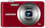 Samsung PL80 Digitalkamera  (12 Megapixel, 5-fach opt. Zoom, 6,85 cm (2,7 Zoll) TFT LCD, Duale Bildstabilisierung) rot