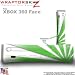 Rising Sun Green Skin by WraptorSkinz TM fits XBOX 360 Factory Faceplates