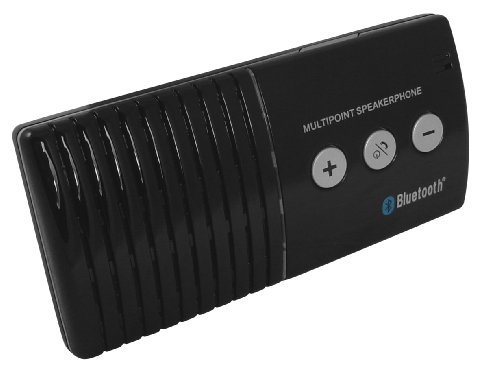 totaldiscountstores bundle deal - Bluetooth Visor Speakerphone Hands Free Car Kit For Nokia Samsung Sony Ericsson Motorola LG (MULTIPOINT - CONNECT TWO DEVICES AT THE SAME TIME) FREE incar charger & visor clip included