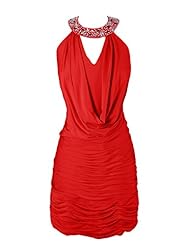 Chiffon Cocktail Short Backless Beaded Party Dress 