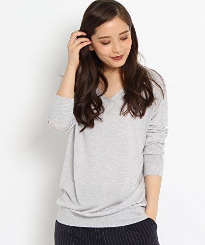 UNTITLED(アンタイトル)Vネックハイゲージニット