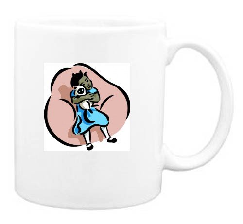 Mug with human, body, siamese, individuals, individual, kitten, persons, cat, humans, people, child, pet, person