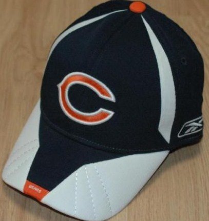 NFL Flex FITTED Chicago BEARS Authentic Reebok NFL Equipment Hat Cap