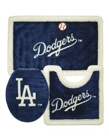 Los Angeles Dodgers 3 Piece Bath Rug Set