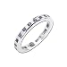 Jewelry : 14K White Gold 1/2 ct. Diamond and 2/3 ct. Sapphire Ring (Size-7)