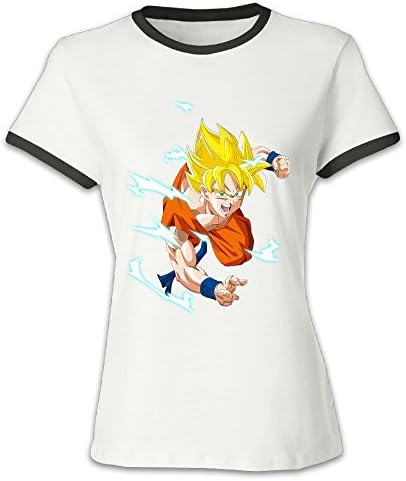 Nfashion Dragon Ball Super O-neck T Shirts XXL Black For Women