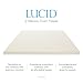 LUCID 3 Inch Ventilated Memory Foam Mattress Topper 3-Year Warranty - Full