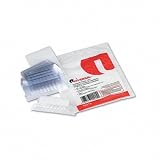 UNIVERSAL OFFICE PRODUCTS Hanging File Folder Plastic Index Tabs, 1/5 Tab, 2in, Clear,...