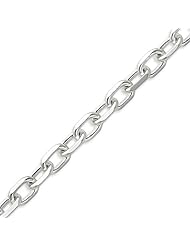 Sterling Silver Solid Polished Fancy Link Necklace - 20 Inch