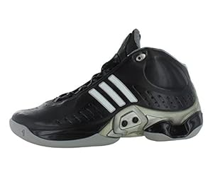adidas Men's Intelligent 1:1 Basketball Shoe, Black/Running White, 12 M