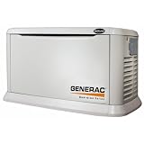Generac Guardian Series 5875 20,000 Watt Air-Cooled Liquid Propane Natural Gas Powered Standby Generator With Transfer Switch (CARB Compliant)