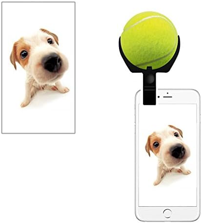 Rocpet Pet Selfie : Smartphone Attachment Clips with a Soft Ball