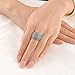 Mytys Classic Black Dome Marcasite Crystal Rings