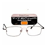 Designed for Men Foster Grant Titanium Premium Reading Glasses 1.50