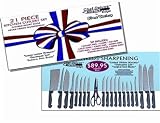 paring-knife-set Trrader One LLC 21pcs Diamond Cutlery Set