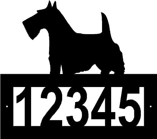 Custom Crafted SCOTTISH TERRIER Steel Address Sign