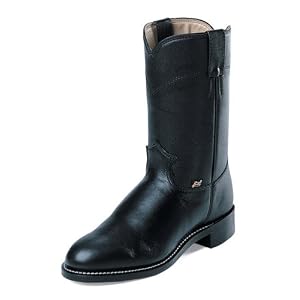 Ladies Justin BASIC 10 Pull On Roper Boots by Ladies' Ropers