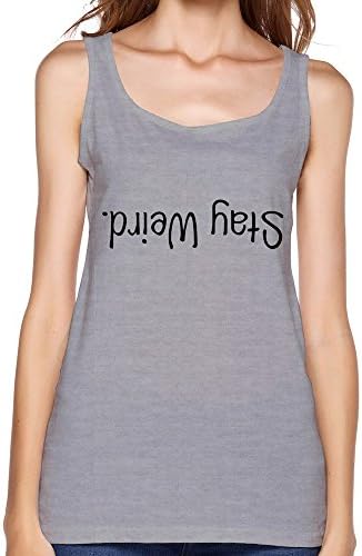 Women Stay Wierd Campany Tank Top Gray