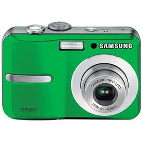 Samsung S860 Green - Digital camera - compact - 8.1 Mpix - optical zoom: 3 x - supported memory: MMC, SD, SDHC, MMCplus