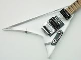 NEW SEE THRU ACRYLIC RHOADS V ELECTRIC GUITAR w FLOYD