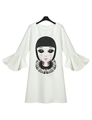 Cotton/Polyester/Spandex Vintage General Print Shift Mermaid  Dress