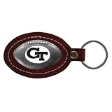 Georgia Tech Yellow Jackets Leather Football Key Tag