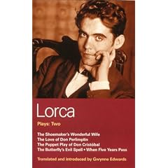 Plays: "The Shoemaker's Wonderful Wife", "The Love of Don Perlimplin and Belisa in the Garden", "The Puppet Play of Don Christobel", "The Butterfly's ... Evil Spell", "When Five Years Pass" Vol 2