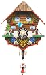 German Black Forest Clock - Girl on Swing - Wind-up German Black Forest Clock - Girl on Swing - Wind-up