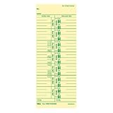 Tops 1-Sided 9 x 3 1/2 Inch Time Cards with Numbered Days 500 Pack (1256)