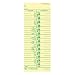 Tops 1-Sided 9 x 3 1/2 Inch Time Cards with Numbered Days 500 Pack (1256)