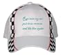 Ran into my ex: put it in reverse and hit him again White Racing Checker Flag Hat / Baseball Cap