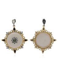 Sterling Silver Resin Tourmaline Gemstone Cz Womebns Earrings Jewelry Handmade Exclusive