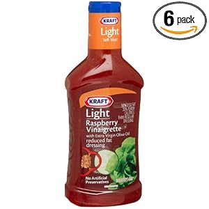 Kraft Light Raspberry Vinaigrette with Extra Virgin Olive Oil Reduced Fat Dressing,... by Kraft