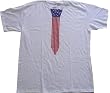 AMERICAN FLAG TIE - White T-shirt