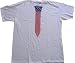 AMERICAN FLAG TIE - White T-shirt