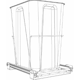 Closetmaid #3103-00 Sliding TrashCan Holder by ClosetMaid