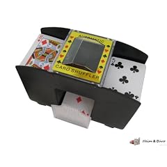 Poker Kartenmischer, ein bis zwei Decks, schwarz