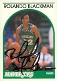 Rolando Blackman autographed Basketball Card (Dallas Mavericks) 1989 Hoops #20