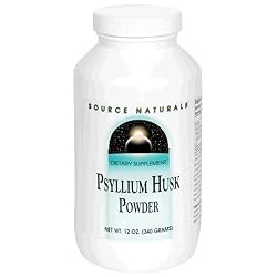 Source Naturals Psyllium Husk Powder, 12 Ounce (Pack of 4)