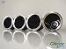 Choice Parts - 3.25 Inch Deep Black with Metallic Rim Cup Holders (Pack of 4) Great Replacement Beverage Holder for Couch, Loveseat, Recliner Chair, Automobile or Theatre Seating - Model #940