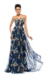 A-line Strapless Beaded Pleated Fitted  Floor Length Chiffon General Print Sweetheart Homecoming Dress  With Rhinestones