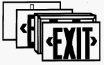 Cooper Lighting #LPX60GWH GRN LED Exit Light